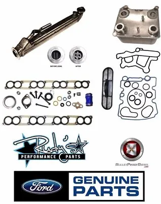 Bulletproof Diesel 6.0L Powerstroke EGR Cooler / OEM Oil Cooler W/ Install Kit • $864.95