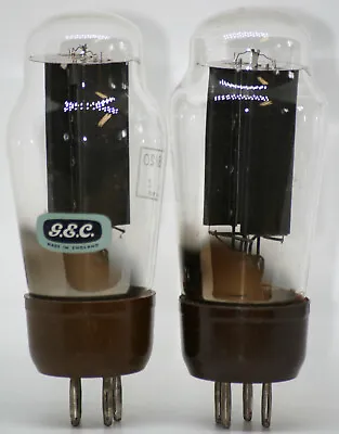 U18/20 Tube Pair GEC Marconi Osram Black Rectifier Hanging Curved Amplifier U52 • $950