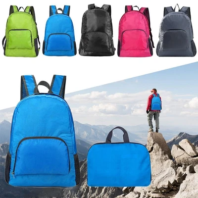 $14.55 • Buy Camping Foldable Travel Backpack Portable Daypack Waterproof Bag Rucksack