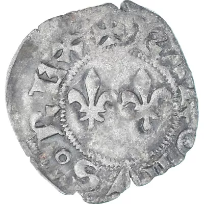 [#1174034] Coin France Charles VI Denier Tournois 1380-1422 2nd Emission V • $151.89