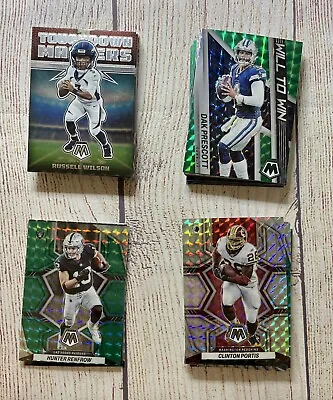 2022 Panini Mosaic Silver Green Prizm Base Touchdown Masters Bang Will To Win RC • $0.99