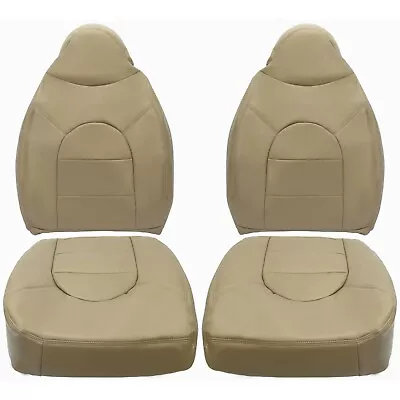 For 1999 2000 Ford F250 F350 Lariat Driver Or Passenger Seat Covers Tan • $59.99