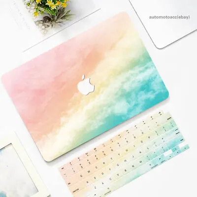 $6.99 • Buy Colorful Water Cloud Hard Case For Macbook Pro 16 14 15 13 Air 11 12 Inch Cover