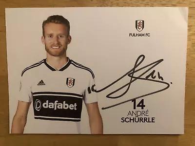 £0.99 • Buy Andre Schurrle (Fulham) Signed 6x4 Colour Promo Card