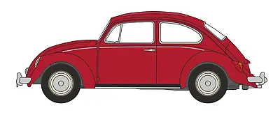 OXFORD DIECAST NVWB002 Ruby Red VW Beetle - 1:148 Scale • £9.45