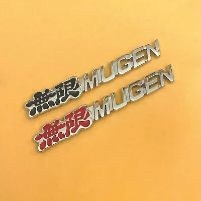 Red & Black MUGEN Grill Badge Front Emblem 3D Car Metal Logo With Screw Fits • $12.99