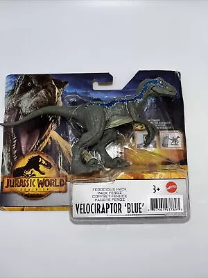 Jurassic World Dominion Velociraptor Blue Ferocious Pack Dinosaur 2022 New • $12.76