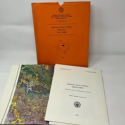 Geologic Atlas Of Texas: Abilene Sheet Geologic Map 1972 • $12.99