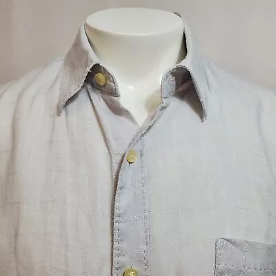 Tommy Bahama 100% Linen Shirt Mens Size Large Textured Button Up White • $29.90