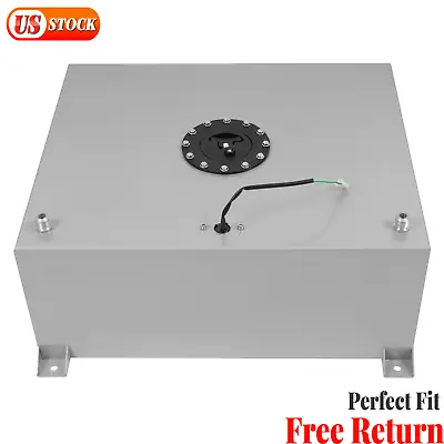 20 Gallon Aluminum Polished Race Drift Fuel Cell Tank Level Sender Lightweight • $120