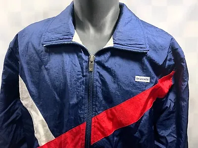 $13.99 • Buy DESCENTE Made In Japan Blue Red White Windbreaker Jacket Men's Size M