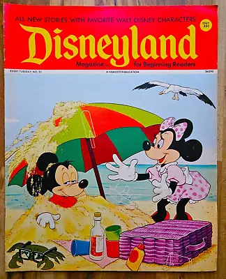 Vintage 1972 Disneyland Magazine #21 With Mickey & Minnie Mouse Cover • $6.99
