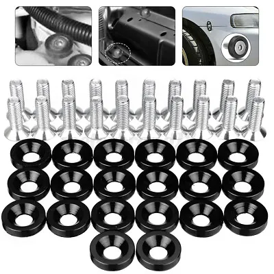 20 Pack Car Fender Bumper Washer Bolt Engine Bay Screw Dress Up Kit M6x15mm  • $12.79