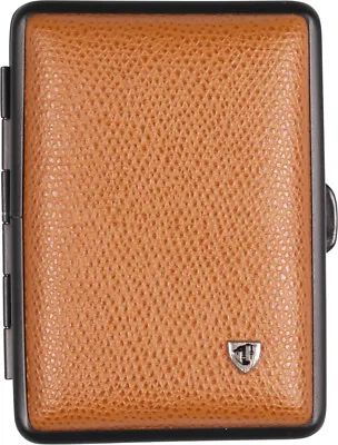 $46.25 • Buy Vom Hofe German ×14 Normal Cigarette Case / Cognac Soft Leather / Elastic Band