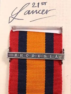 Qsa Queens South Africa Medal Ribbon Bar Clasp Rhodesia Boer War Campaign • £12