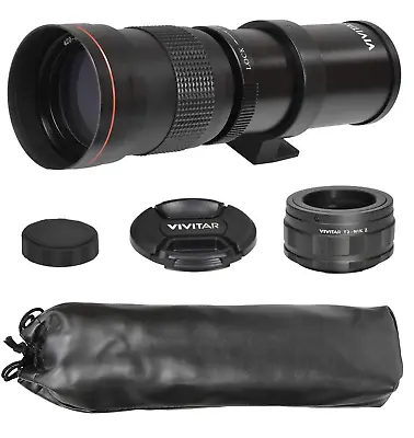 Vivitar 420-800mm F/8.3 Manual Focus Telephoto Zoom Lens & T Mount For Nikon Z • $99.99