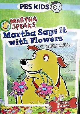Martha SpeaksMartha Says It With Flowers DVDPBS Kids8 Stories Learn Words  • $6.88