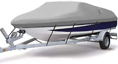 Heavy Duty Trailerable Waterproof Boat Cover With 2 Air Vent Marine Grade Polyes • $78.99