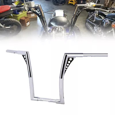 1-1/4  16  Rise Handlebars Motorcycle Iron Ape Hangers Chrome • $174.87