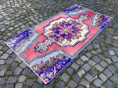 Handmade Rug Wool Rug Area Rug Bohemian Rug Turkish Rug Oriental  | 35 X 67 Ft • $370.94