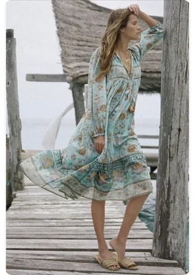 $180 • Buy Spell And The Gypsy Seashell Midi In Seafoam L