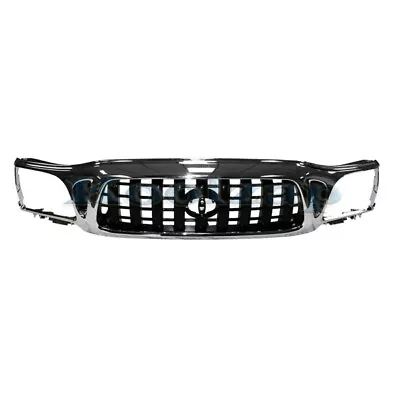 For 01-04 Tacoma Pickup Truck Front Grille Assembly Chrome Shell W/Black Insert • $129.95