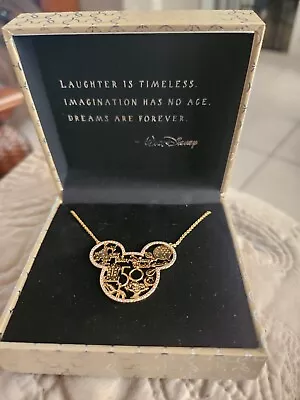 Disney Parks Mickey Mouse Icon WDW 50th Anniversary Necklace Rebecca Hook  • $175.99