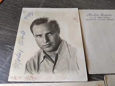 A Marlon Brando Signed Set Of Correspondence To Me In 1958 And 1959 • $800