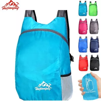 20L Lightweight Packable Backpack Foldable Ultralight Handy Travel Daypack Bag • $15.68