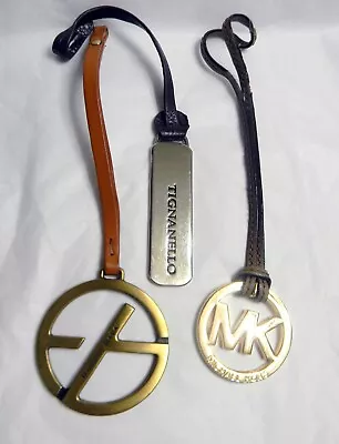 Michael Kors Medallion Francesco Biasia Tignanello Fob Hang Tags (lot Of 3) • $11.99