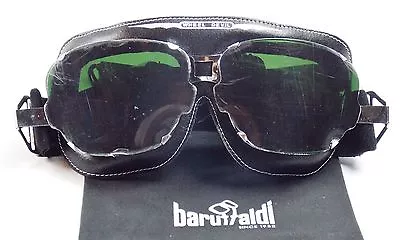 $189 • Buy Baruffaldi Super Competition Black Goggle Classic Racer Mercedes Ferrari Mg Alfa