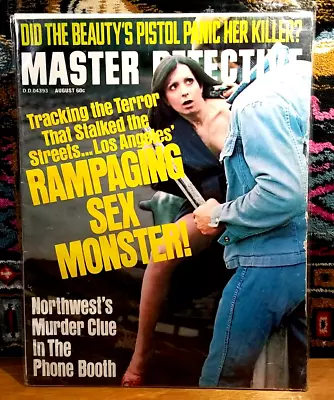 Master Detective Magazine August 1975 Sex Monster Murder Police Crime Scenes • $20