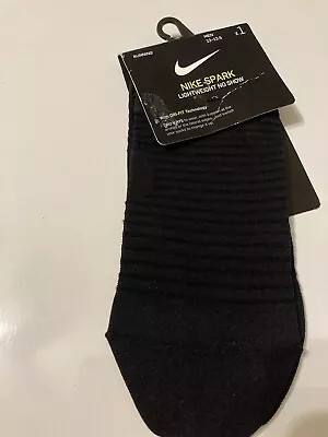 Nike Spark Men’s Lightweight No Show Running Socks - SK0052-010 - Sz 12-13.5 NWT • $12