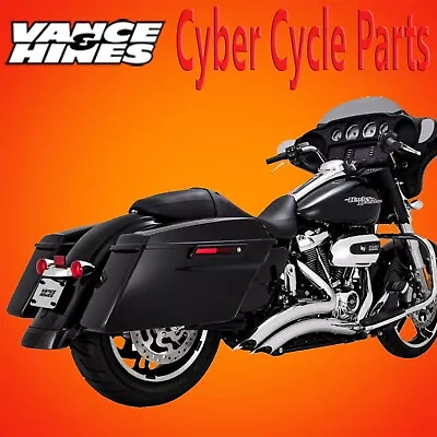 VANCE & HINES BIG RADIUS 2-INTO-2 Exhaust System 2017-2023 Harley Touring 26373 • $1099.99