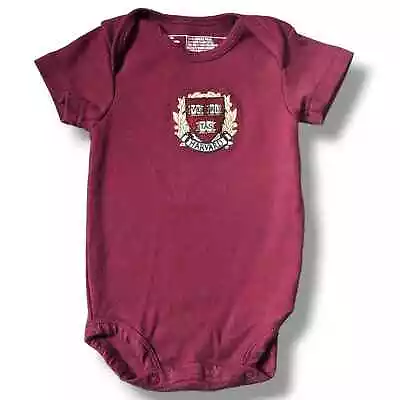 HARVARD University Embroidered Crest Baby One Piece: 3-6 Months • $21