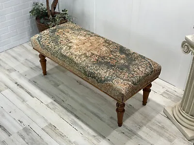 Bench Upholstred Bench Long Seat Bench Ottoman Bench Handmade Furniture Rug • $345