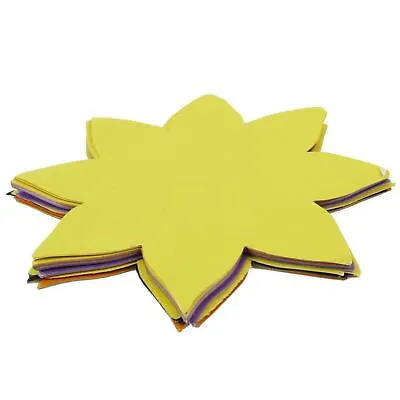 GLOSSY PAPER FLOWER Shiny Finish Shapes Arts & Craft Scrapbooking Gift Labels • £3.69