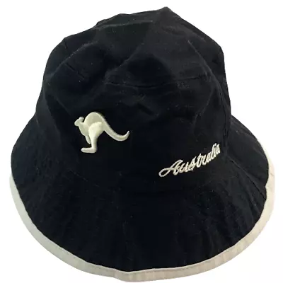 Vintage Australia Black Bucket Hat • $45