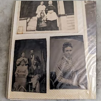 Family Photo Album W/ 95+ Photogrqphs Mostly Victorian - 1930s 2 Tin Types  • $199.99