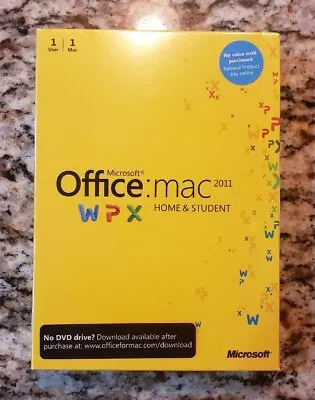 Office Mac Home & Student 2011 Key Card 1 User /1 Mac • $69.90