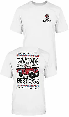 $22.95 • Buy Georgia Bulldogs Men’s White Dawg Days Jeep Slogan T Shirt
