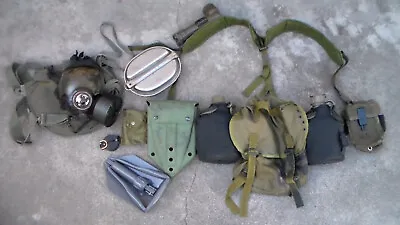 Old US M-1967 (Vietnam War To 2000s Era) Butt Pack Backpack Suspender Set (USED) • $120