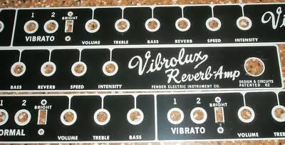 BF Vibrolux Reverb Face Plate New! • $85