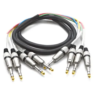 Audio TRS 1/4  Pro Fantail Snake Cable - 4 8 12 16 24 Channel - 5' To 25' • $34.99