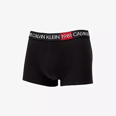 Calvin Klein Black 1981 Bold Boxer Brief Trunks Underwear MENS XL • $29.99