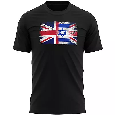 Israel Union Jack Mens T Shirt Shirt Country Sports Event Him Isreali Flag Fo... • £16.99