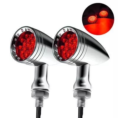 Chrome LED Turn Signal Lights For Suzuki Intruder Volusia Marauder 1500 800 750 • $21.66