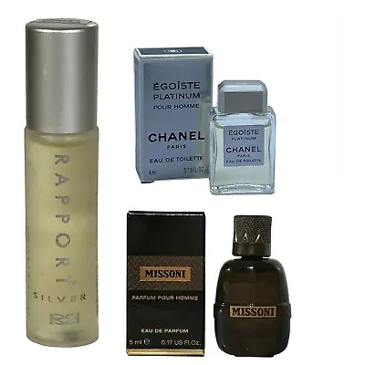 Miniature Dana Rapport Silver Missoni Chanel Egoist Platinum Men Aftershave • £27.49