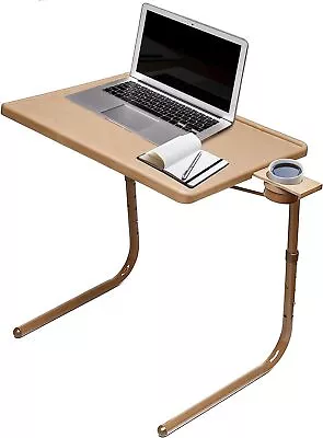 Table Mate II Folding Tables Portable TV Tray Table For Eating & Work - Mocha- • $25.27