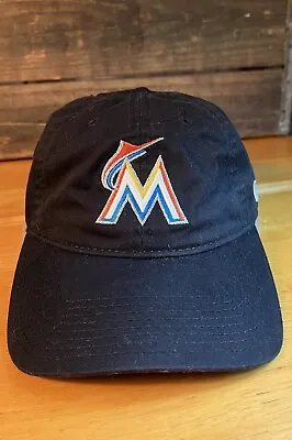 Miami Marlins Hat Cap Strap Back Black New Era MLB Baseball Casual Mens • $11.20